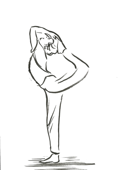 Tänzer, natarajasana, Heinz Grill