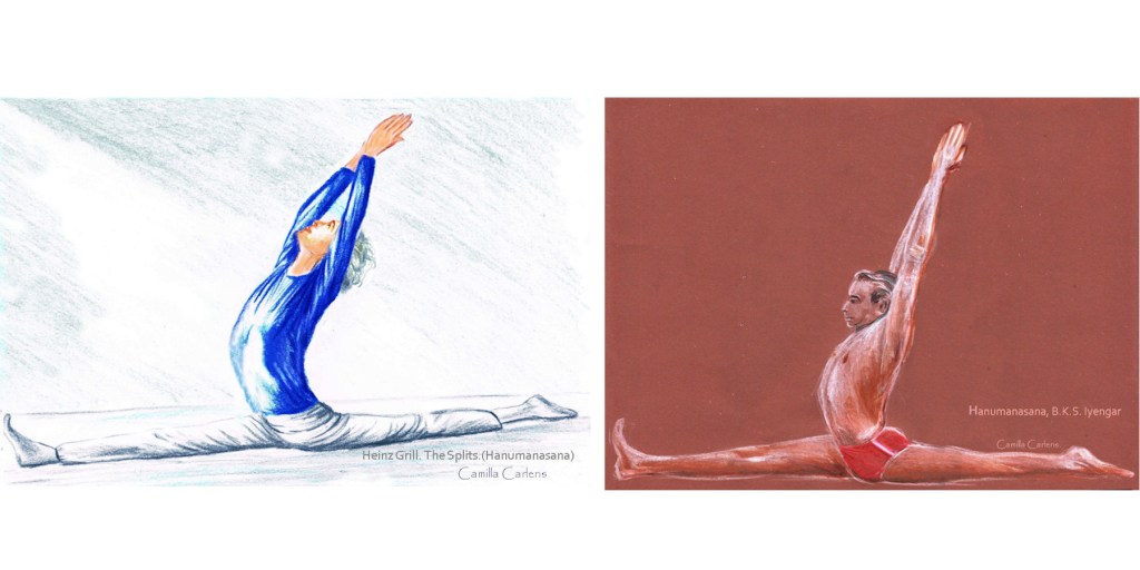 2 People-1Pose .Expression and Significance . Yoga Drawings