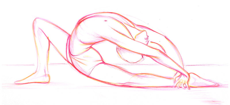 Yogadrawings – vivid lines